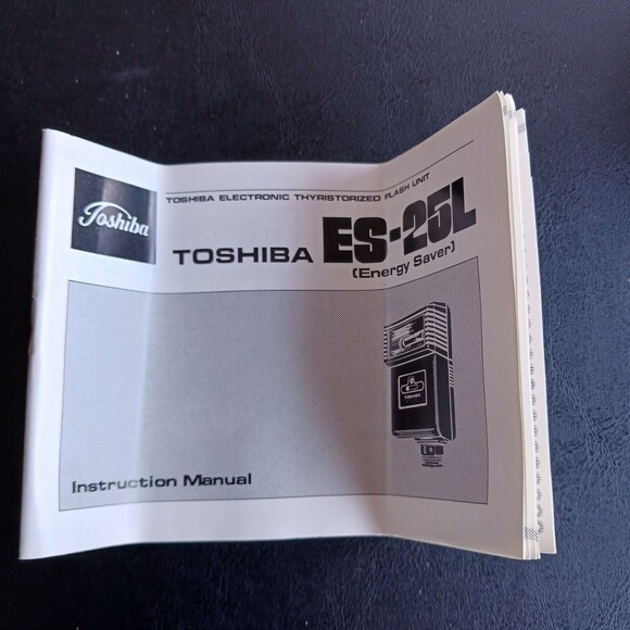 Toshiba Electronic Flash ES-25L With Manual and Original Box Untested - Picture 10 of 11